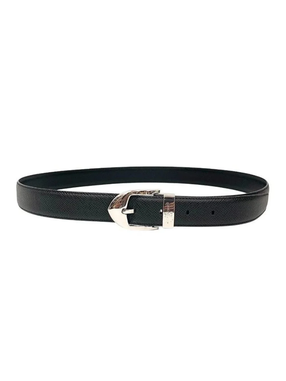 Louis Vuitton Taiga Belt Ceinture Classic 100 Ardoise Black Male